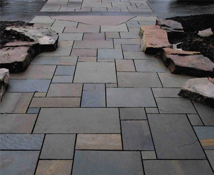 Granitni tlakovci modre megle Modri ​​granitni tlakovci