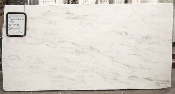 olympian white danby honed marble