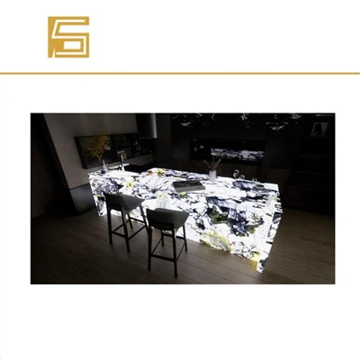 Led osvetljena prosojna marmorna palica